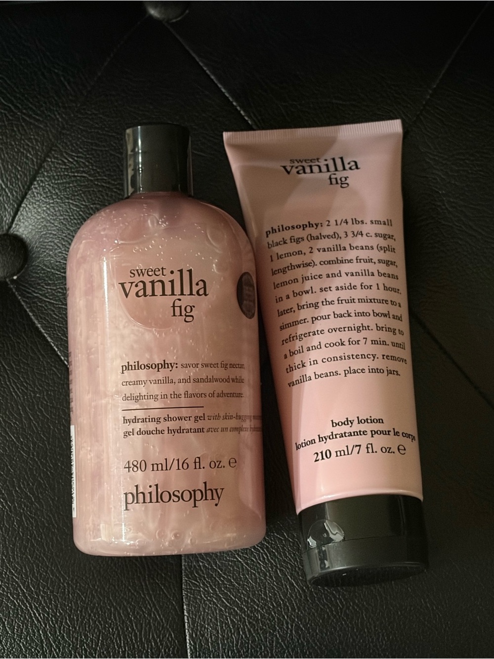 Philosophy Sweet Vanilla Fig shower Gel & Body Lotion Set sealed- Discontinued